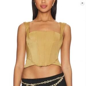 We Are HAH x Free People Knock Out Top Shroom Brown Small NWT